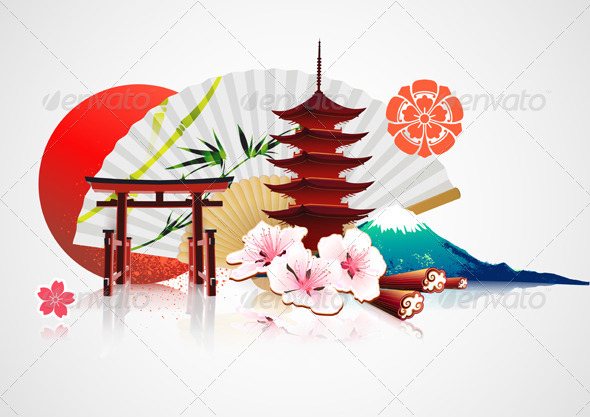 Japanese background - Backgrounds Decorative