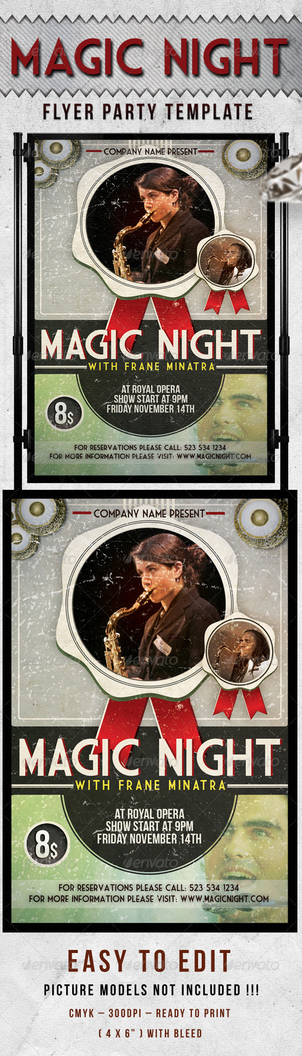 GraphicRiver Magic Night Flyer Template 2792643 GraphicRiver Magic Night Flyer Template 2792643