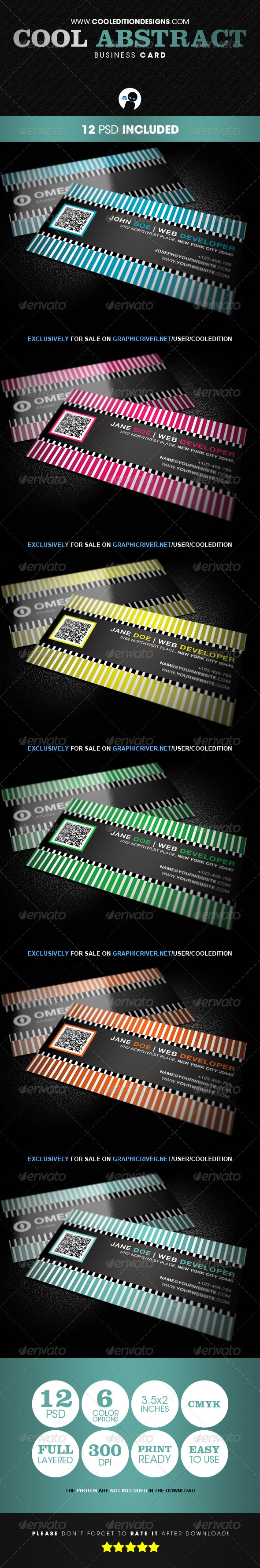 Cool Abstract - Business Card - Corporate Business Cards