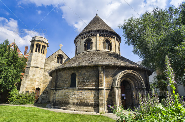 Round Church in Cambridge - Stock Photo - Images