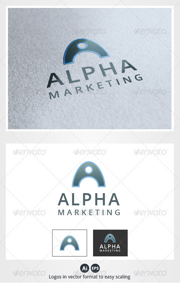 Alpha Marketing A Letter Logo - Letters Logo Templates