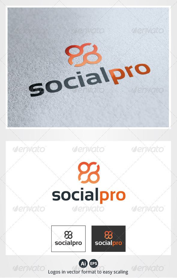 Social Pro Logo - Symbols Logo Templates