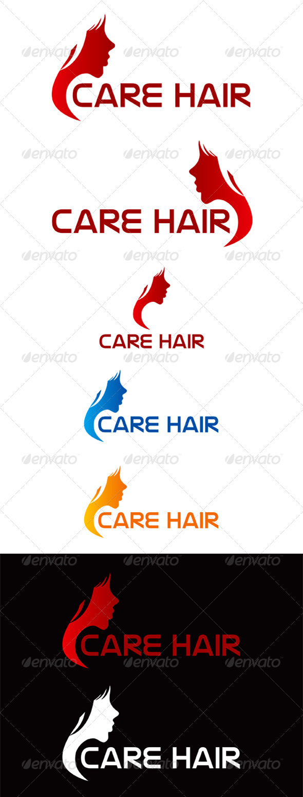 Care Hair Logo - Humans Logo Templates