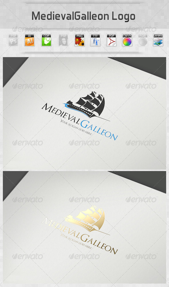 GraphicRiver MedievalGalleon Logo 2815941 GraphicRiver MedievalGalleon Logo 2815941