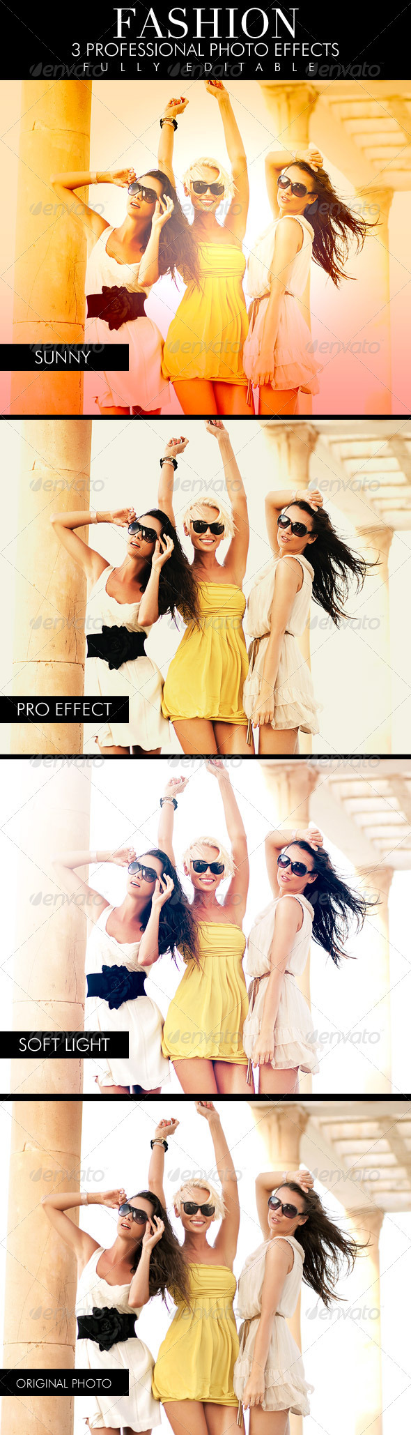 Fashion - 3 photo effects - Photo Effects Actions