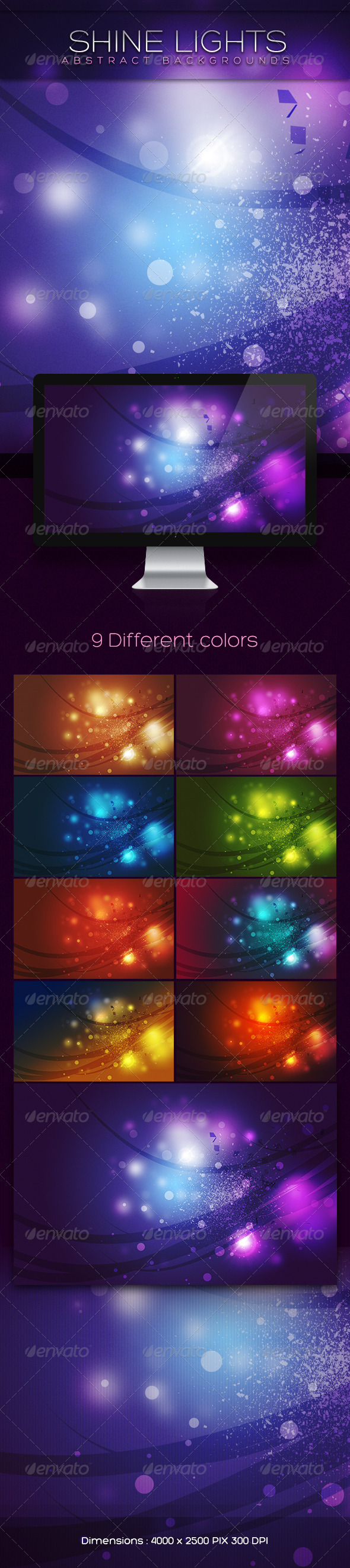 Shine Lights Abstract Backgrounds - Abstract Backgrounds