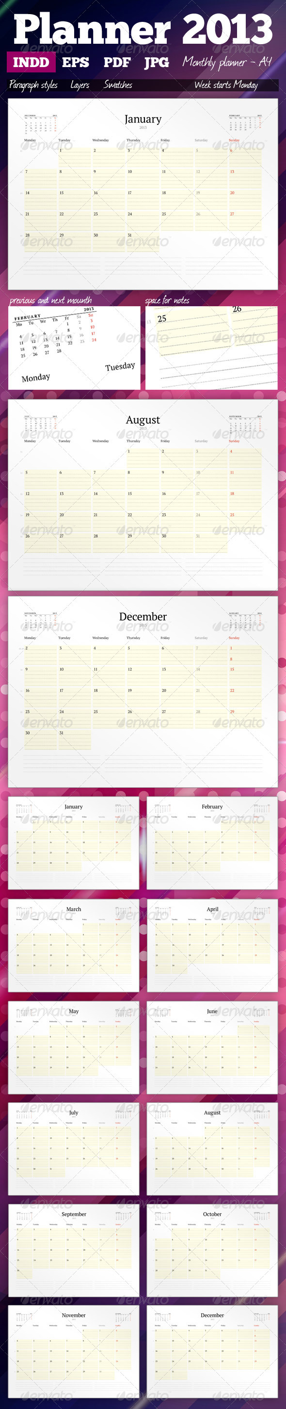 Planner 2013 - Calendars Stationery