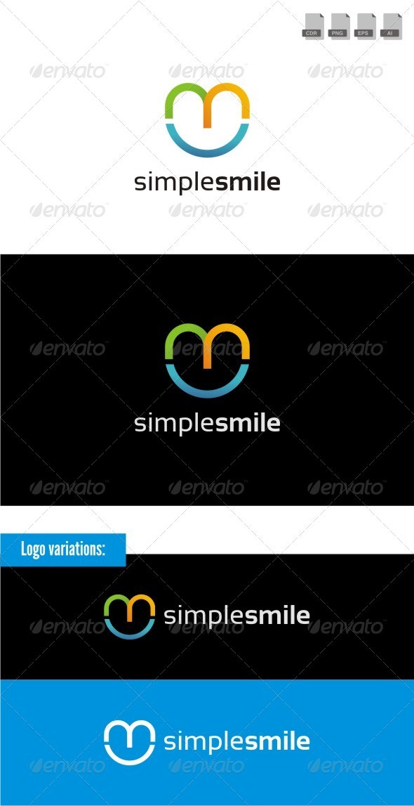 Simple Smile - Symbols Logo Templates