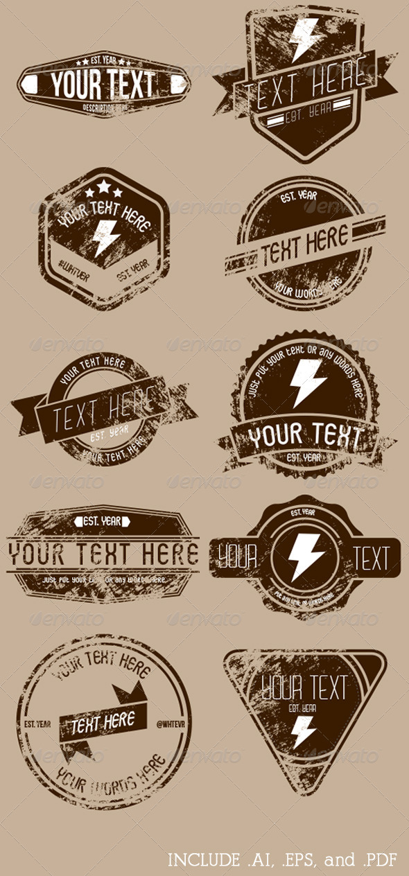 GraphicRiver Retro Badge Pack 01 2822142 GraphicRiver Retro Badge Pack 01 2822142