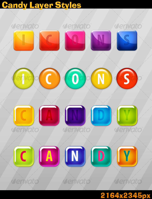 Candy Layer Styles - Text Effects Styles