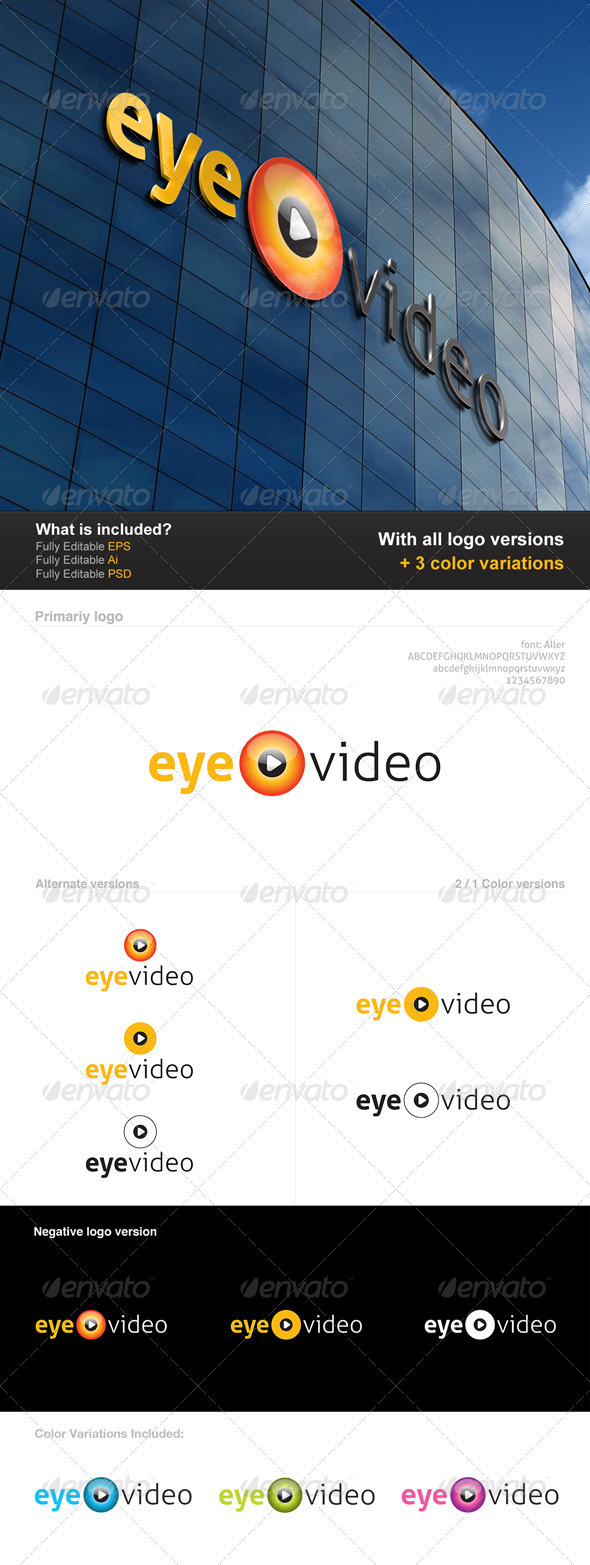 Eye Video Logo - Symbols Logo Templates