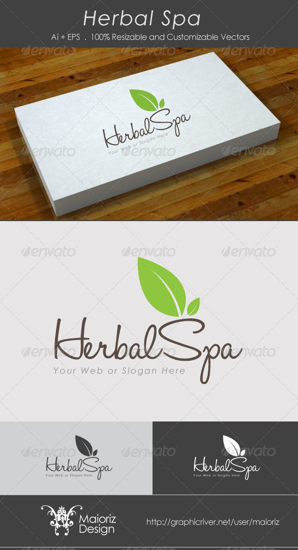 GraphicRiver Herbal Spa Logo Template 2831515 GraphicRiver Herbal Spa Logo Template 2831515