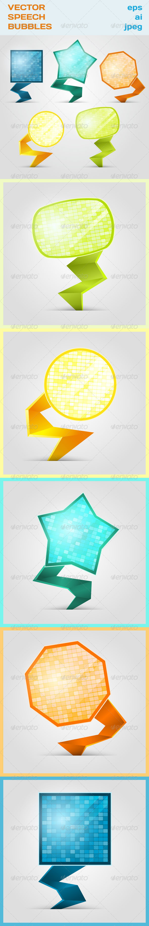 Vector Speech Bubbles - Decorative Vectors