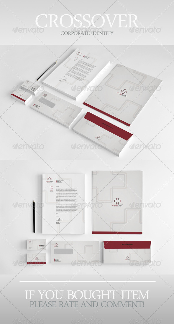 Crossover Corporate Identity - Stationery Print Templates