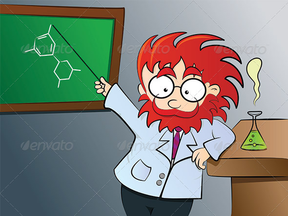 GraphicRiver Chemistry teacher in class 2839635 GraphicRiver Chemistry teacher in class 2839635