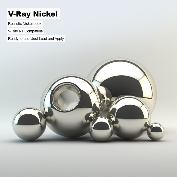 V-Ray Nickel Material - 3DOcean Item for Sale