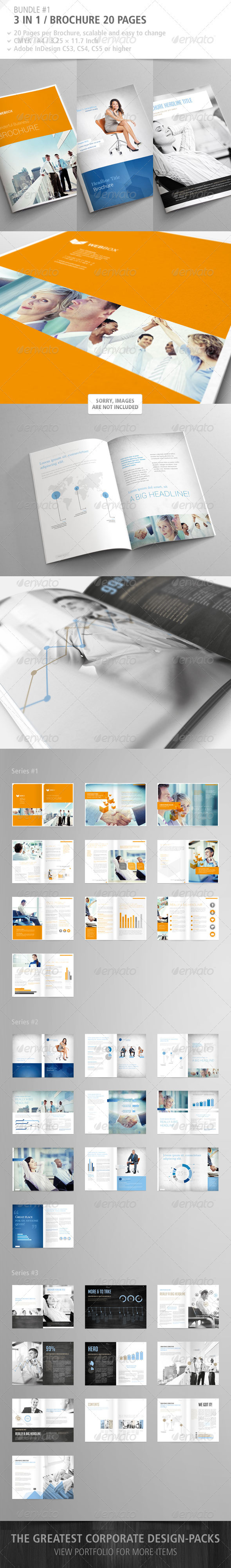 GraphicRiver Brochure 20 Pages Bundle #1 2843464 GraphicRiver Brochure 20 Pages Bundle #1 2843464