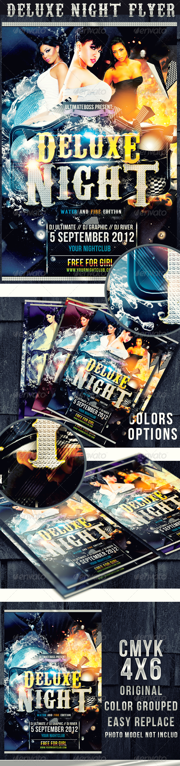 DELUXE NIGHT FLYER - Clubs & Parties Events