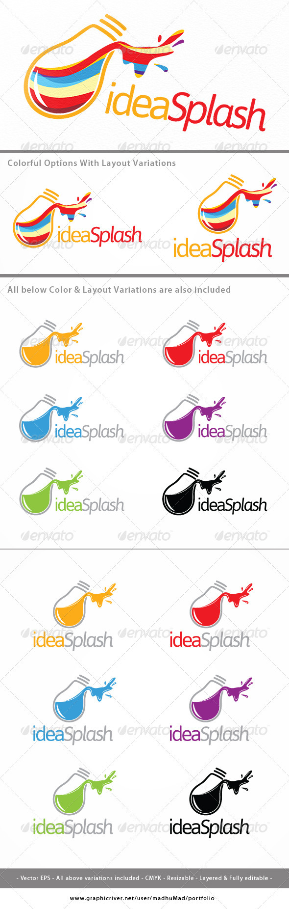 Idea Splash Logo - Objects Logo Templates