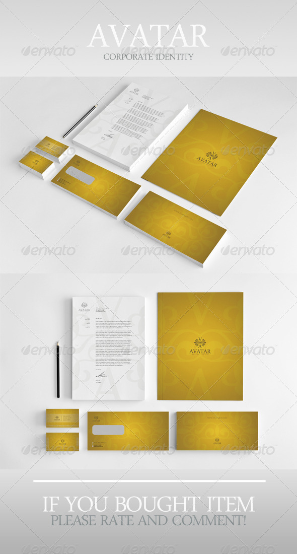 Avatar Corporate Identity - Stationery Print Templates