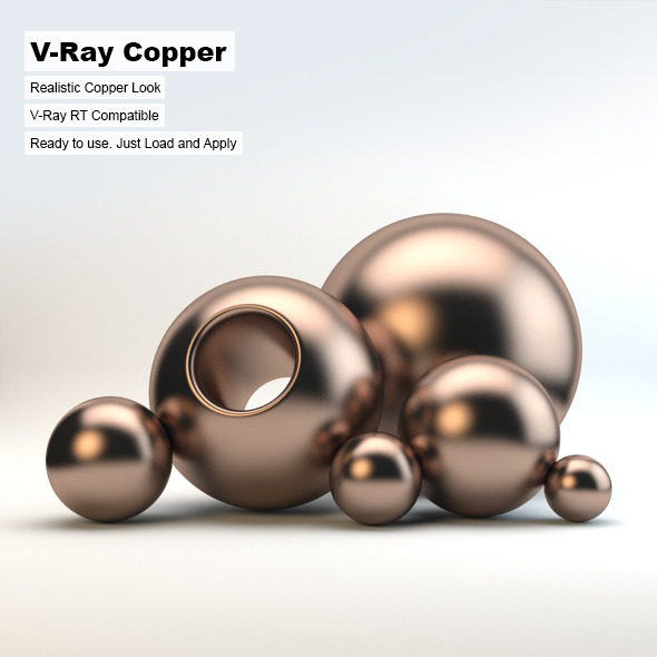 V-Ray Copper Material - 3DOcean Item for Sale