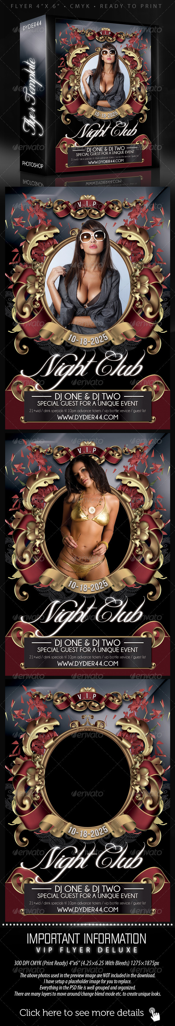 GraphicRiver Night Club VIP Flyer Template 4x6 372100 GraphicRiver Night Club VIP Flyer Template 4x6 372100