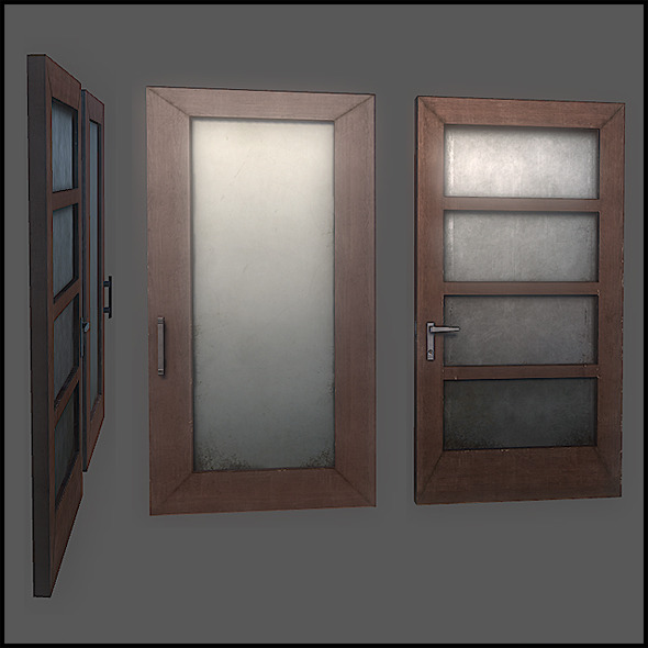 Classic Door Set - 3DOcean Item for Sale