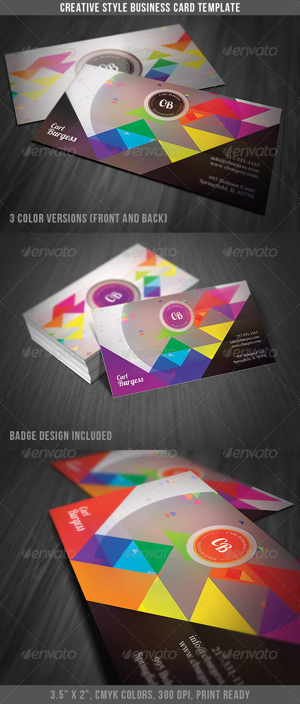 Creative Style Business Card - Creative Business Cards