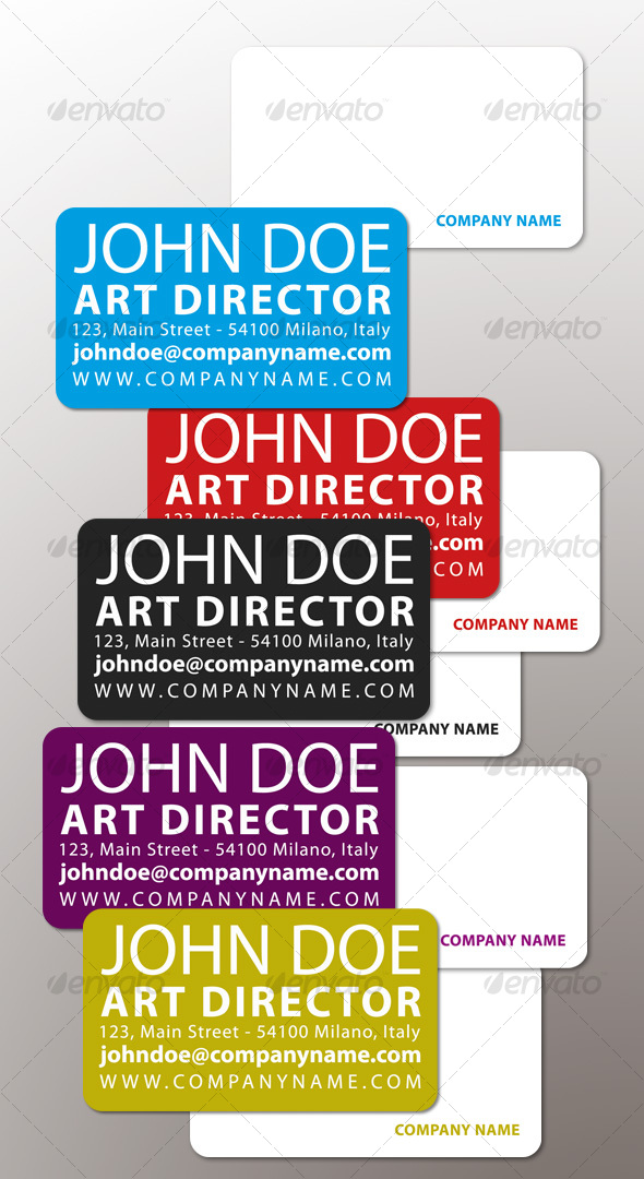 Simple Color Business Card - Creative Business Cards