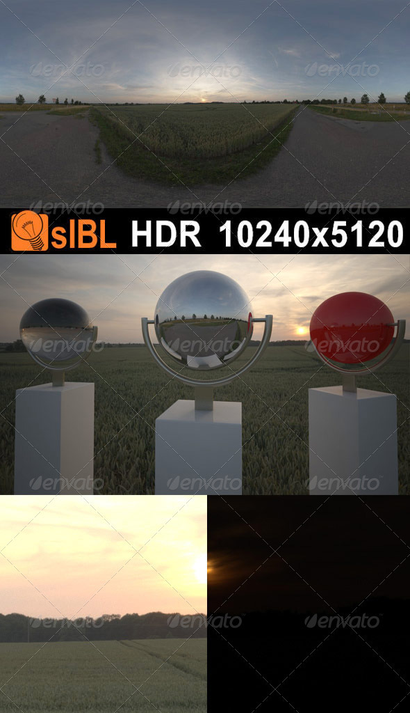 HDR 051 Road Dawn sIBL - 3DOcean Item for Sale