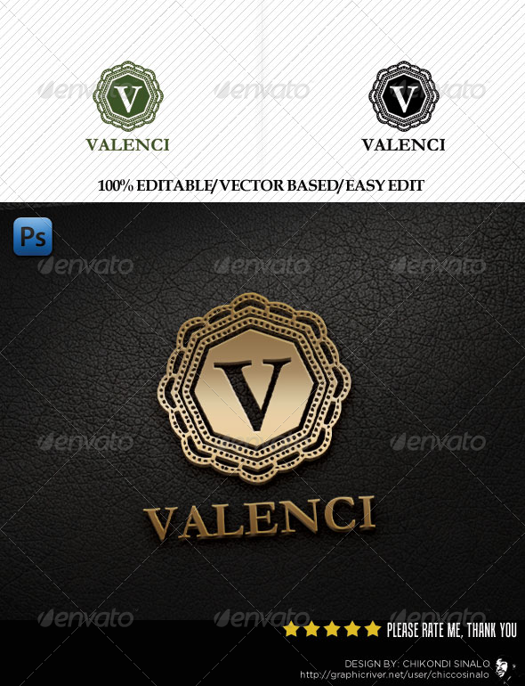 Valenci Logo Template - Letters Logo Templates
