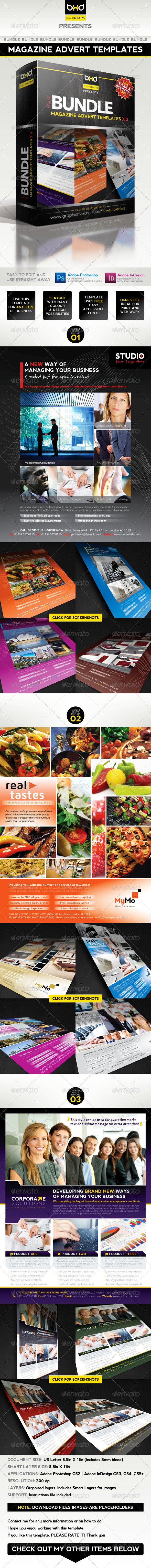 GraphicRiver Magazine Advert Templates Bundle 2869146 GraphicRiver Magazine Advert Templates Bundle 2869146