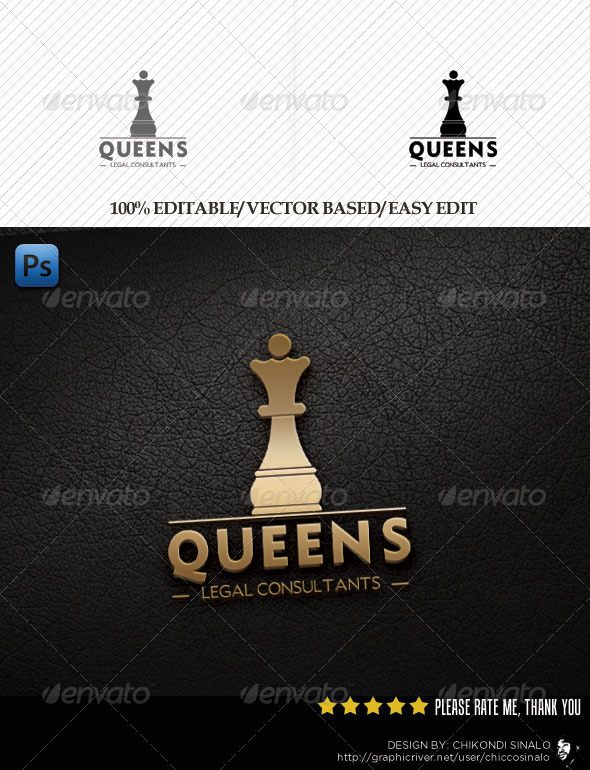 Queens Legal Consultants Logo - Objects Logo Templates