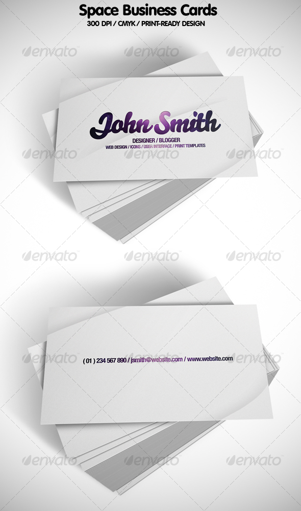 Space Business Cards - Corporate Business Cards