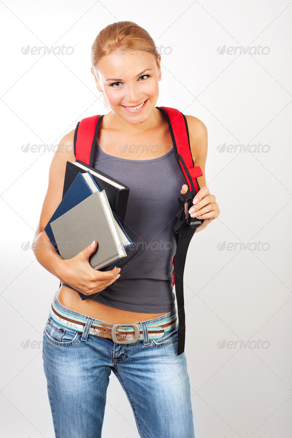 Happy student - Stock Photo - Images