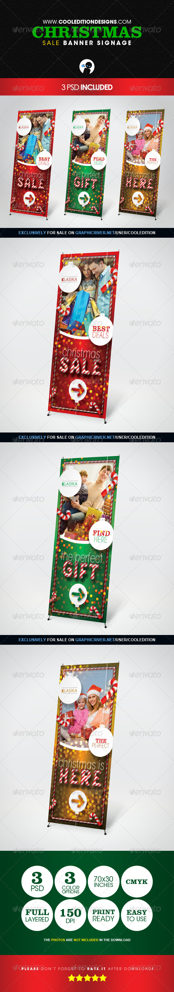 Christmas Sale Banner Signage - Signage Print Templates