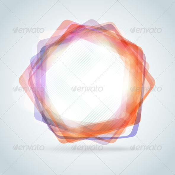 Abstract polygon frame - Decorative Vectors