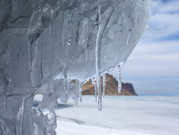 baikal in winter - Stock Photo - Images