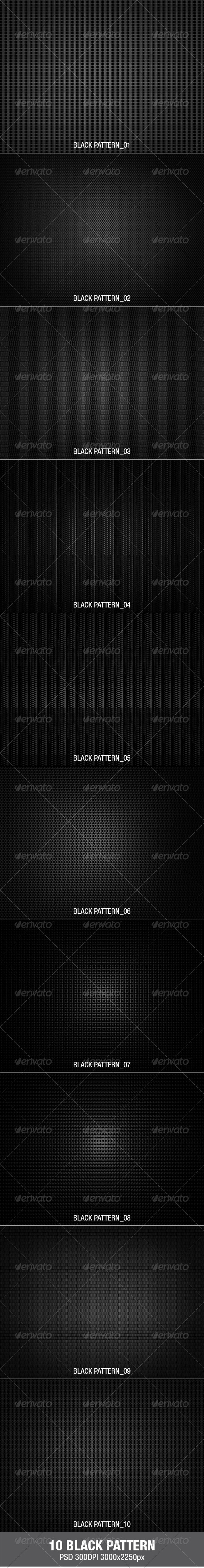 10 Black Pattern - Patterns Backgrounds