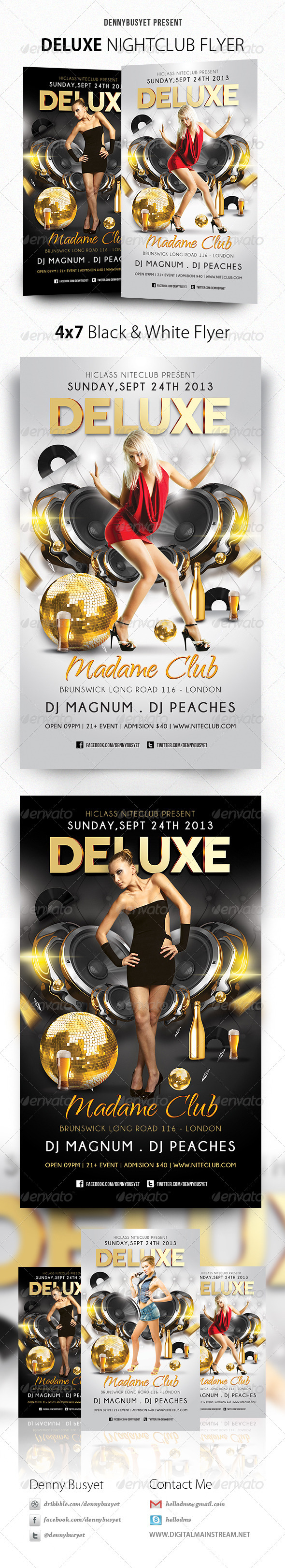 Deluxe Nightclub Flyer - Events Flyers