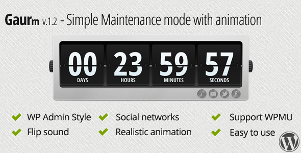 Gaurm - Simple Maintenance mode with animation - CodeCanyon Item for Sale