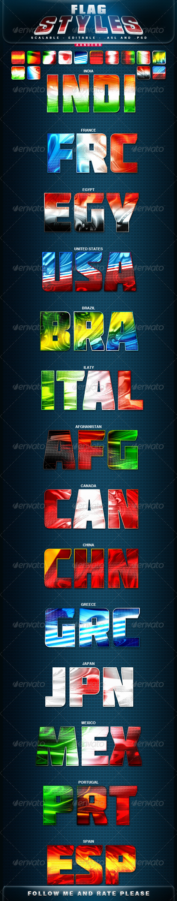 GraphicRiver Flag Styles 2887752 GraphicRiver Flag Styles 2887752
