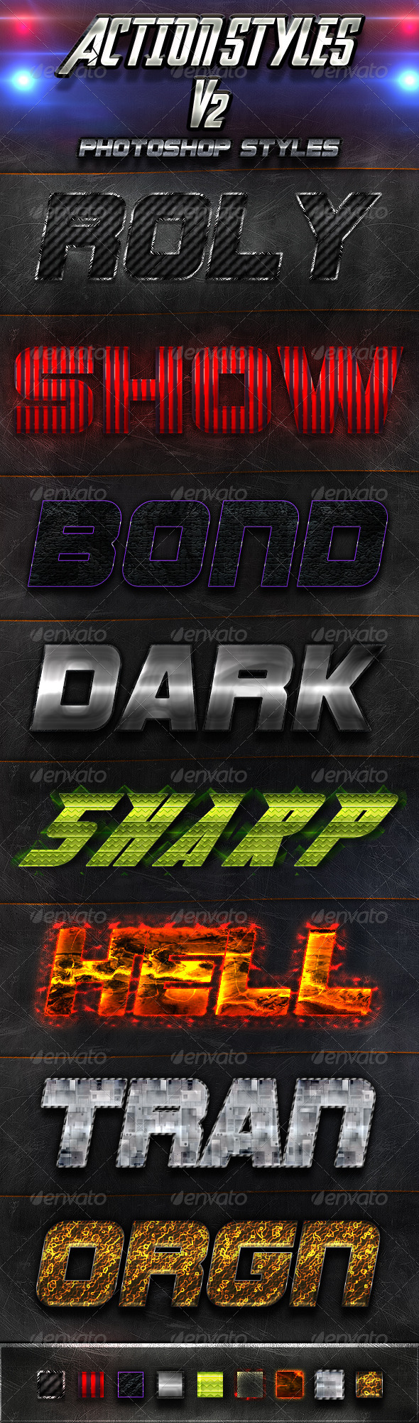 Action Styles V2 - Text Effects Styles