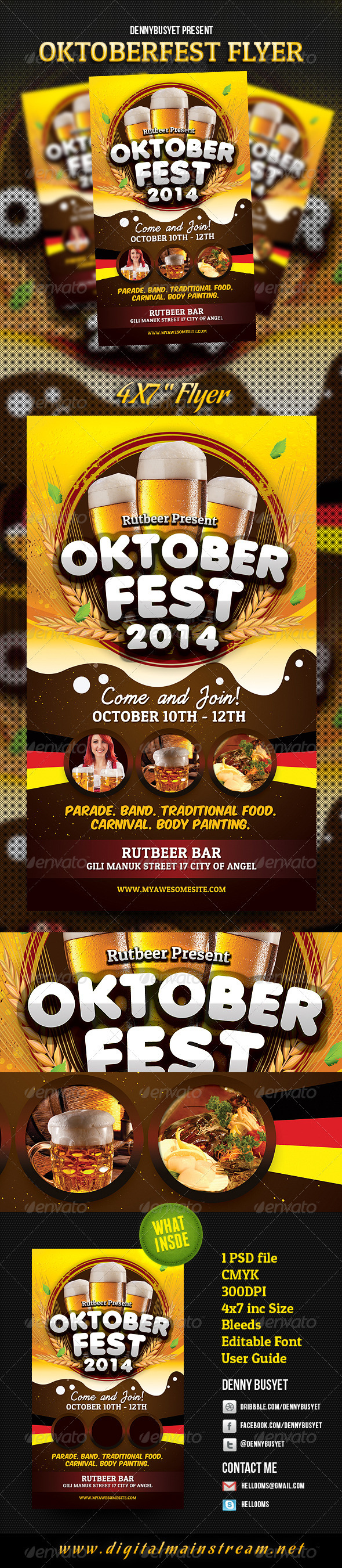 Oktoberfest Flyer Template - Events Flyers