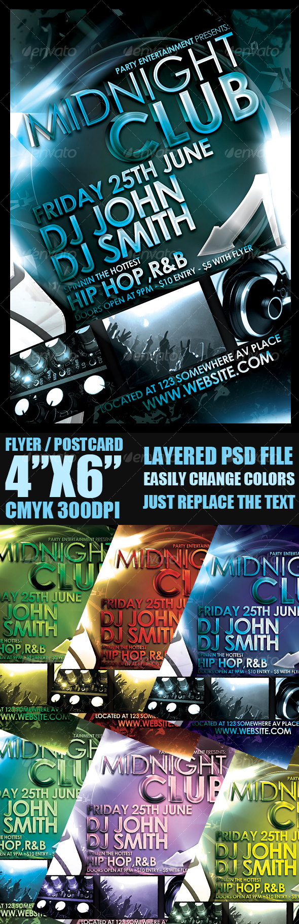 Event Flyer Template - Clubs & Parties Events