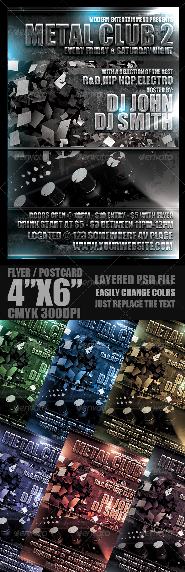 Event Flyer Template - Clubs & Parties Events