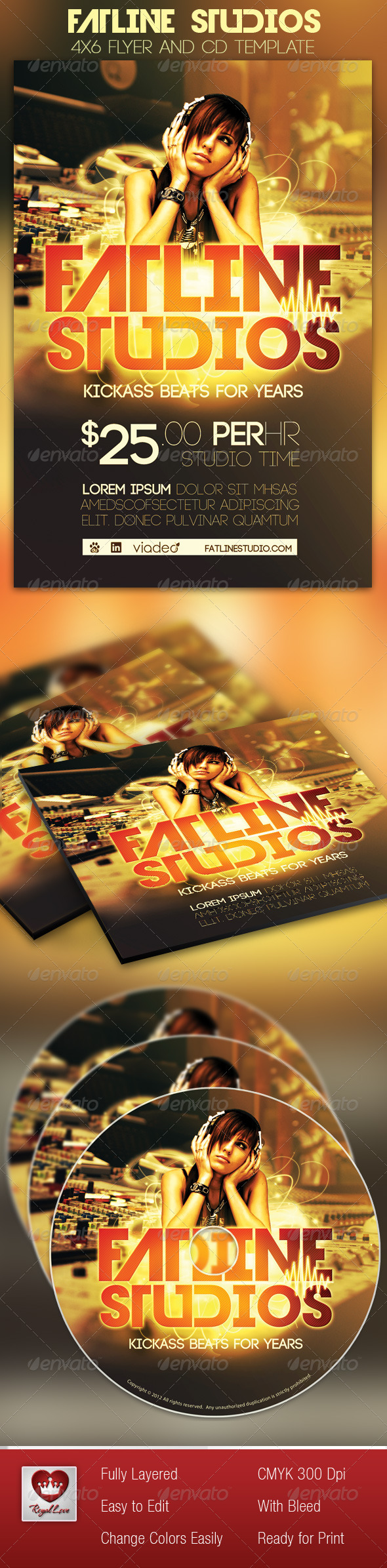 Fatline Studios Flyer and CD Template - Miscellaneous Events