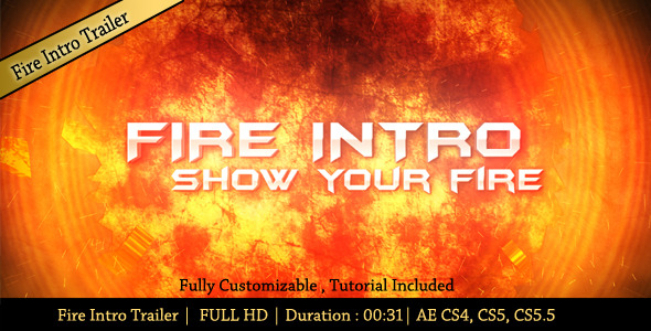 VideoHive Fire Intro Trailer 2913102 VideoHive Fire Intro Trailer 2913102