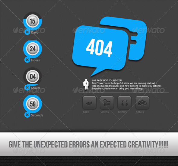 This Is An Error - 404 Pages Web Elements