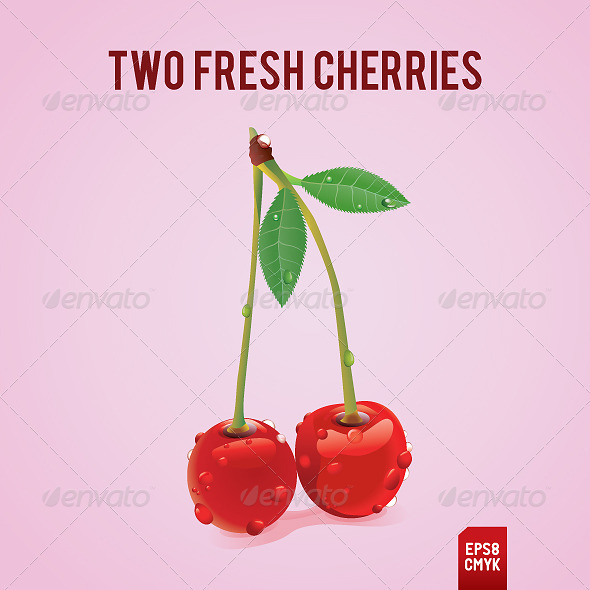 Fresh Cherries - Organic objects Objects